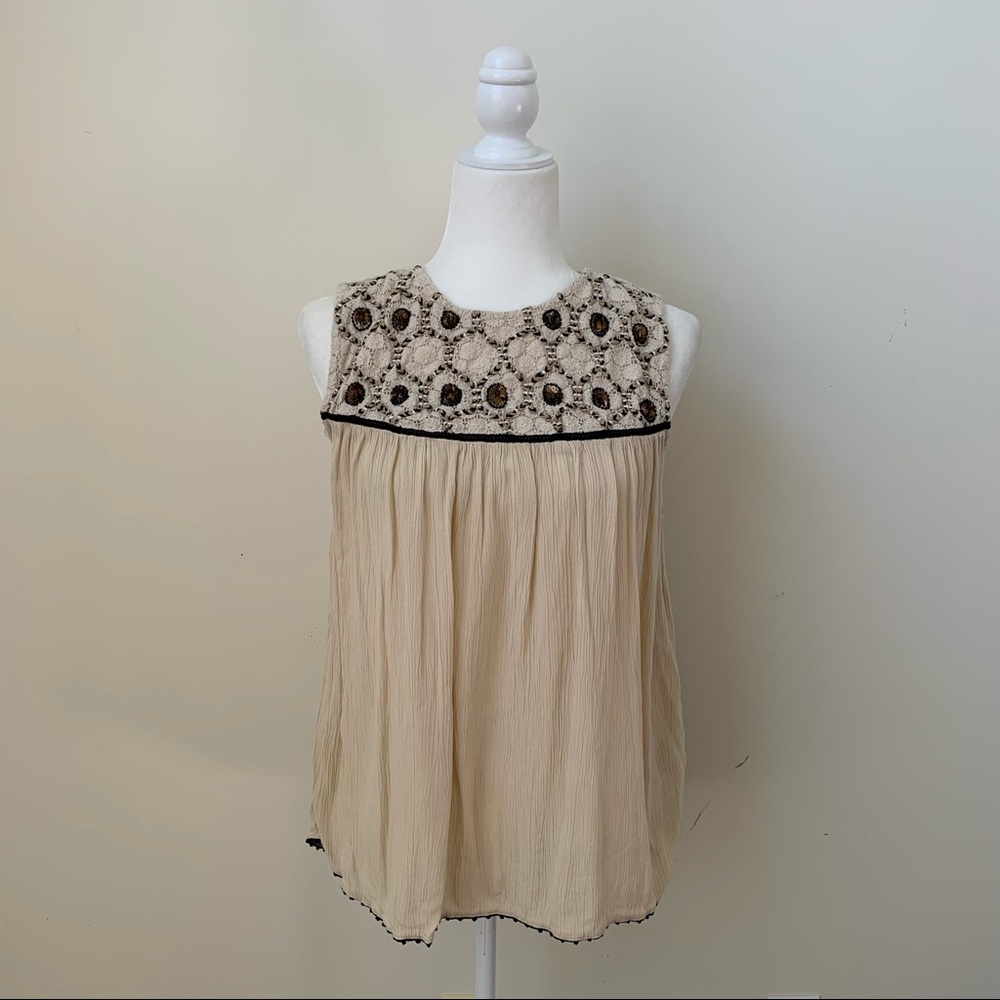 🚫 SOLD 🚫 Zara Embellished Embroidered Tank Top - Picture 7 of 7